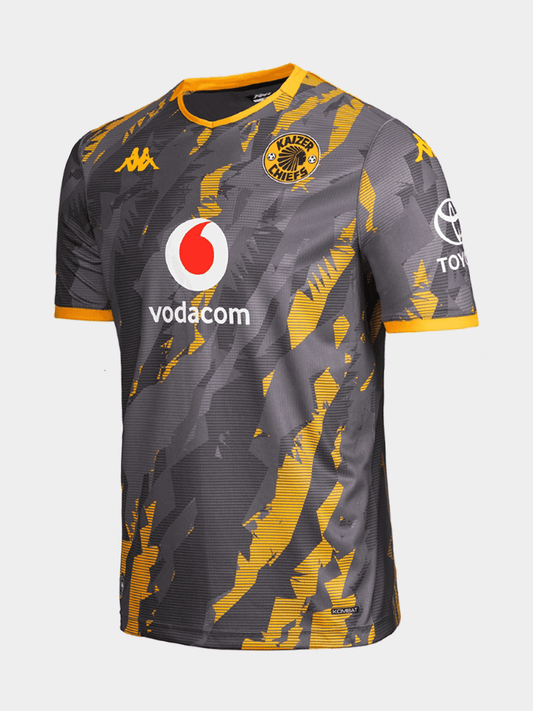 Kappa Youth Kaizer Chiefs Away 25/26 Grey Stadium Jersey