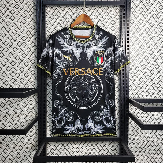 ITALIE 2023 CONCEPT VERSACE NOIR MAILLOT DOMICILE